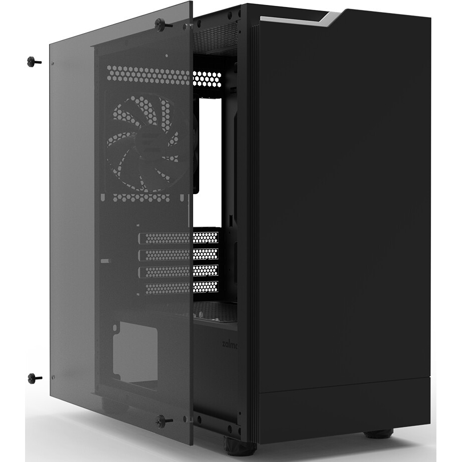 Компьютерный корпус  HSPD M310, Mesh Mini-tower, черный, TG, 0.4 SPCC, 3x120mm ARGB mATX, mITX 180/2