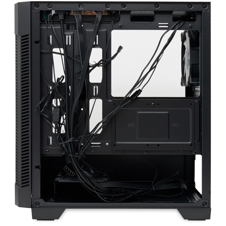 Компьютерный корпус  HSPD M310, Mesh Mini-tower, черный, TG, 0.4 SPCC, 3x120mm ARGB mATX, mITX 180/2