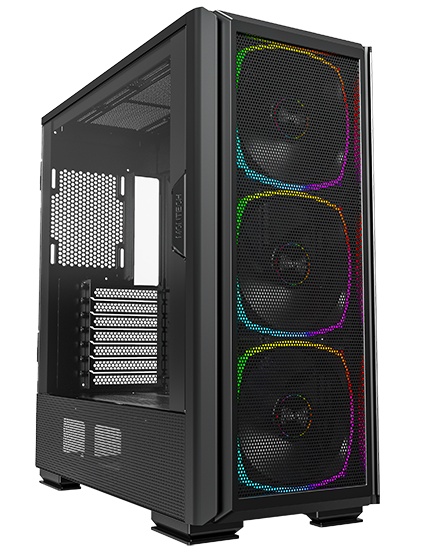 Компьютерный корпус Montech SKY TWO GX черный без БП ATX 3x140mm 2xUSB3.0 1xUSB3.1 audio bott PSU