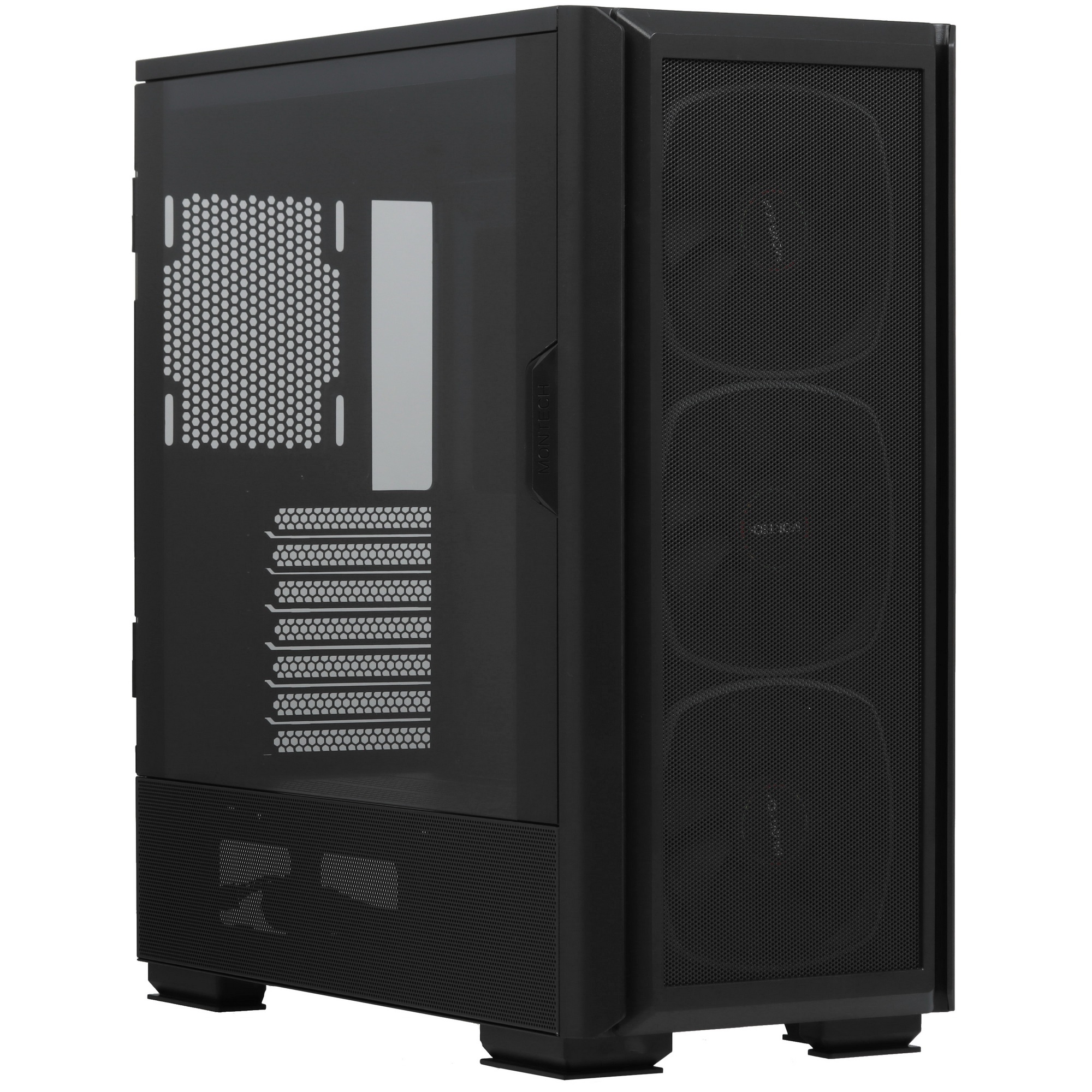 Компьютерный корпус Montech SKY TWO GX черный без БП ATX 3x140mm 2xUSB3.0 1xUSB3.1 audio bott PSU