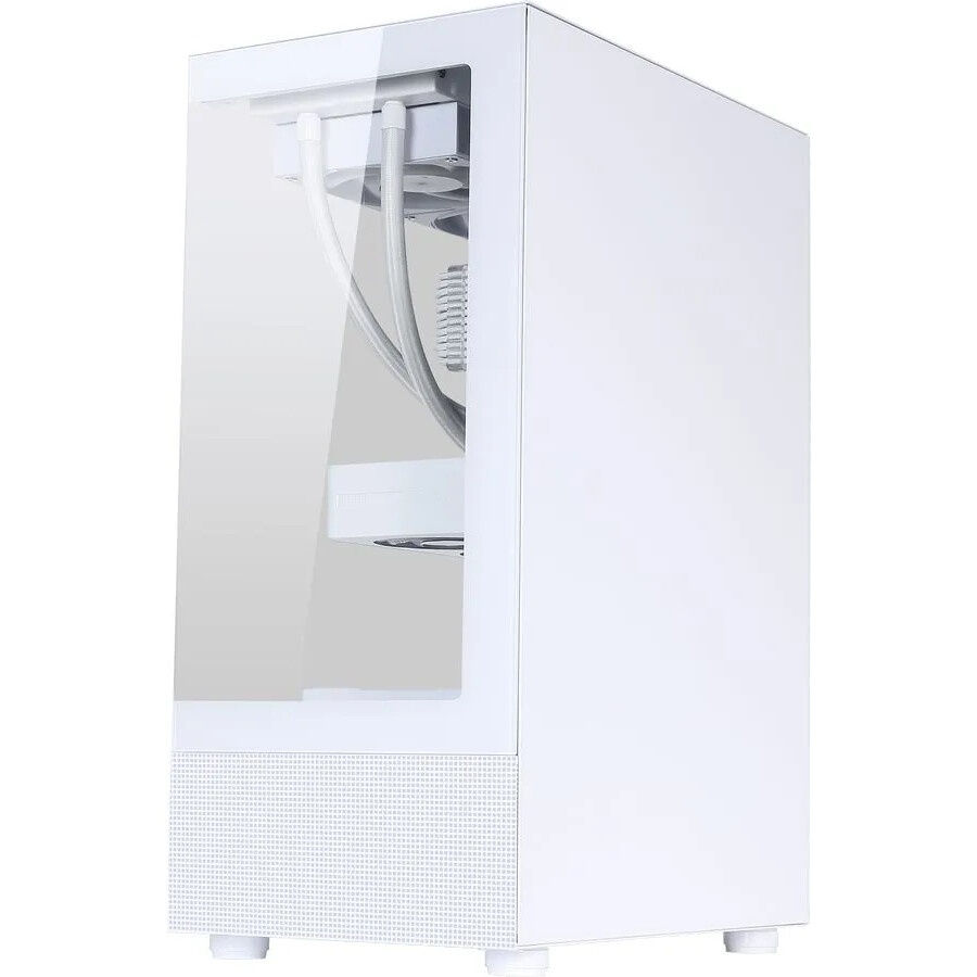 Компьютерный корпус  HSPD F510, Panoramic Mid Tower, белый, TG, 0.5 SPCC, 3x120mm ARGB ATX, mATX, mI