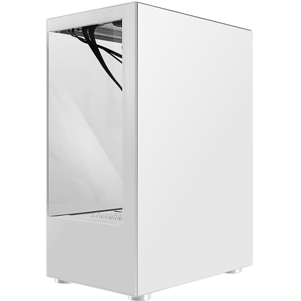 Компьютерный корпус  HSPD F510, Panoramic Mid Tower, белый, TG, 0.5 SPCC, 3x120mm ARGB ATX, mATX, mI