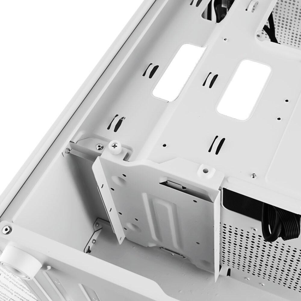 Компьютерный корпус  HSPD F510, Panoramic Mid Tower, белый, TG, 0.5 SPCC, 3x120mm ARGB ATX, mATX, mI