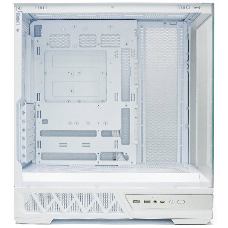 Компьютерный корпус  HSPD F510, Panoramic Mid Tower, белый, TG, 0.5 SPCC, 3x120mm ARGB ATX, mATX, mI