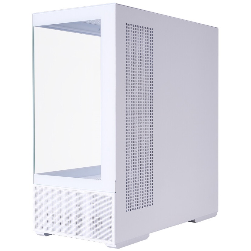 Компьютерный корпус  HSPD F510, Panoramic Mid Tower, белый, TG, 0.5 SPCC, 3x120mm ARGB ATX, mATX, mI