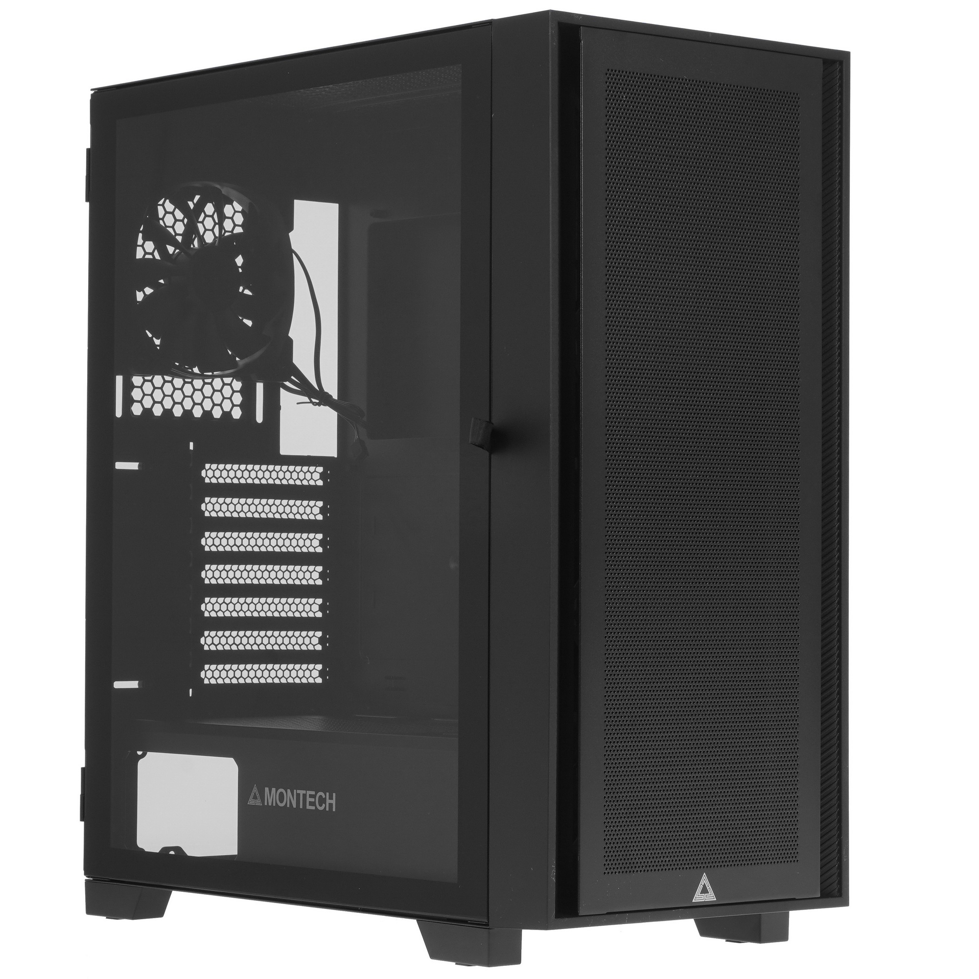 Корпус Montech AIR 1000 LITE черный без БП ATX 1x120mm 3x140mm 2xUSB3.0 1xUSB3.1 audio bott PSU
