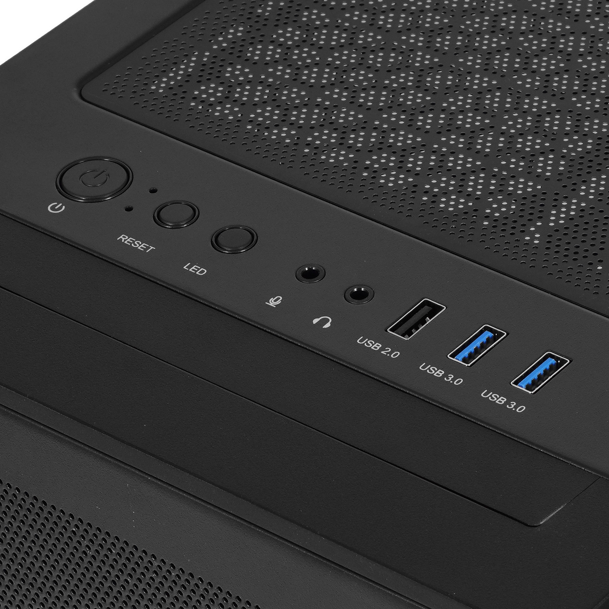 Корпус Montech AIR 1000 LITE черный без БП ATX 1x120mm 3x140mm 2xUSB3.0 1xUSB3.1 audio bott PSU