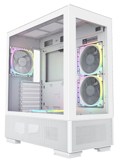 Компьютерный корпус Montech SKY TWO белый без БП ATX 3x140mm 2xUSB3.0 1xUSB3.1 audio bott PSU