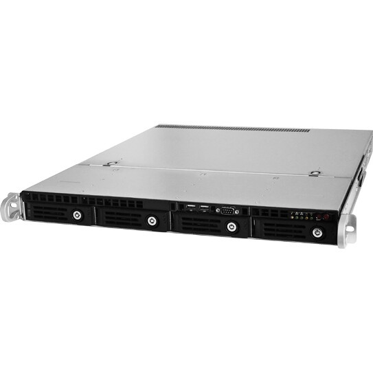Серверный корпус Ablecom 1U chassis;  Mini-ITX, Micro-ATX, ATX MBs; 4 x 3.5'' hsb; 2 x USB; 1 x COM