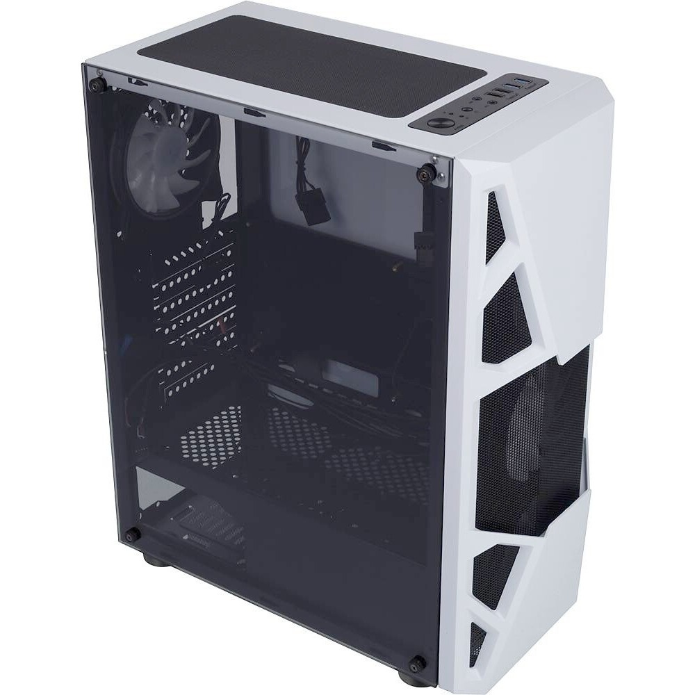 Компьютерный корпус AeroCool / Formula CL-3303W RGB белый без БП ATX 6x120mm 2xUSB2.0 1xUSB3.0 audio