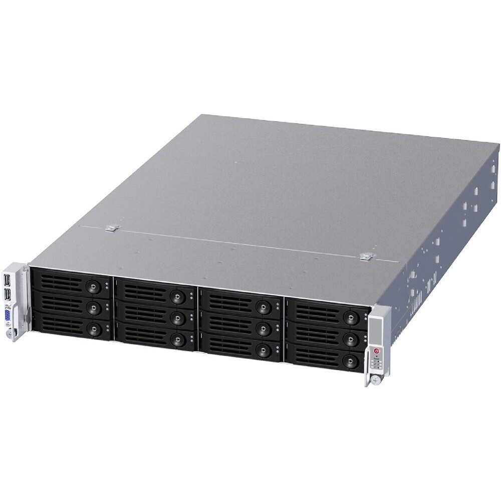 Серверный корпус Ablecom 2U chassis; E-ATX, ATX, Micro-ATX, Mini-ITX MBs; 12 x 3.5'' hs + 2 x 2.5''