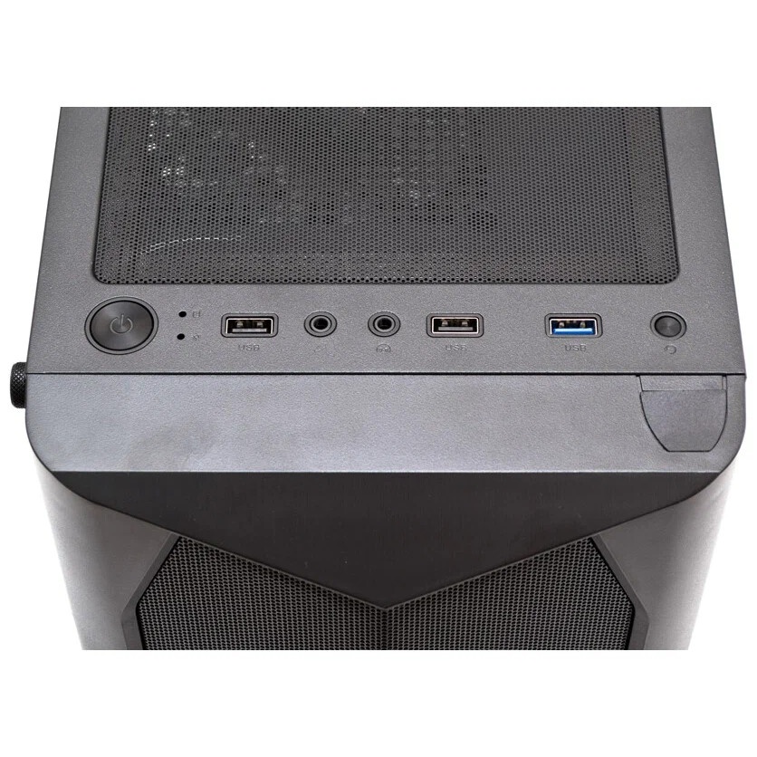 Компьютерный корпус  HSPD M510, Mesh Mid Tower, черный, TG, 0.5 SPCC, 4x120mm ARGB ATX, mATX, mITX 1