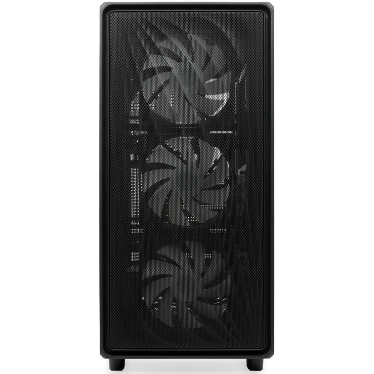 Компьютерный корпус  HSPD M510, Mesh Mid Tower, черный, TG, 0.5 SPCC, 4x120mm ARGB ATX, mATX, mITX 1