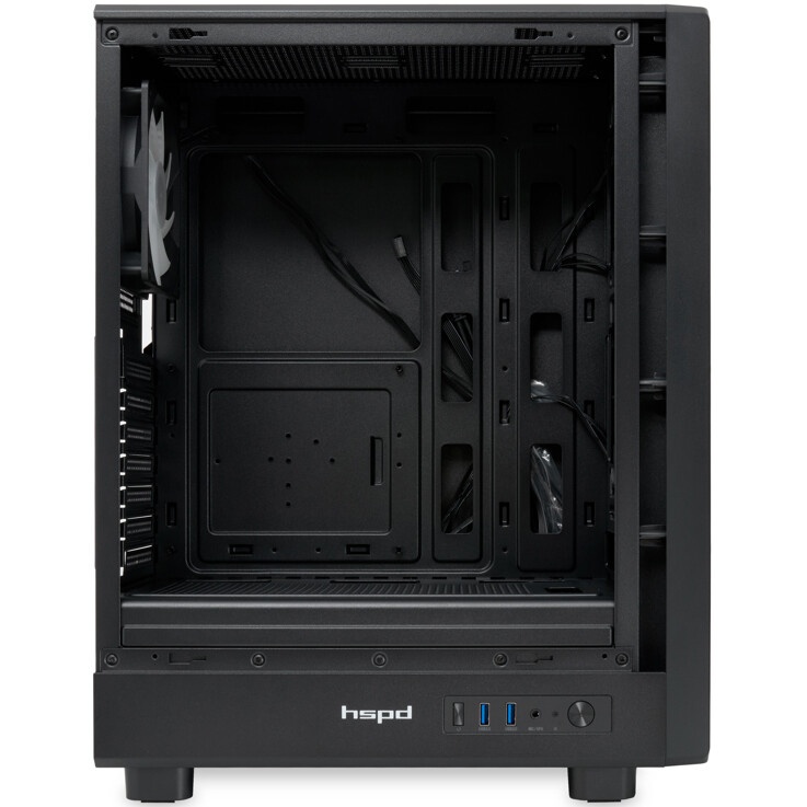 Компьютерный корпус  HSPD M510, Mesh Mid Tower, черный, TG, 0.5 SPCC, 4x120mm ARGB ATX, mATX, mITX 1
