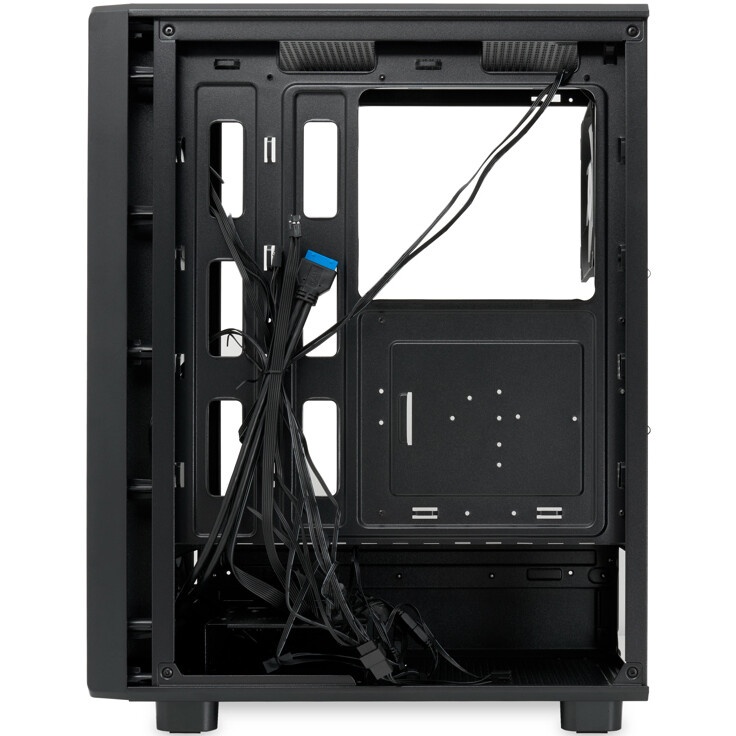 Компьютерный корпус  HSPD M510, Mesh Mid Tower, черный, TG, 0.5 SPCC, 4x120mm ARGB ATX, mATX, mITX 1