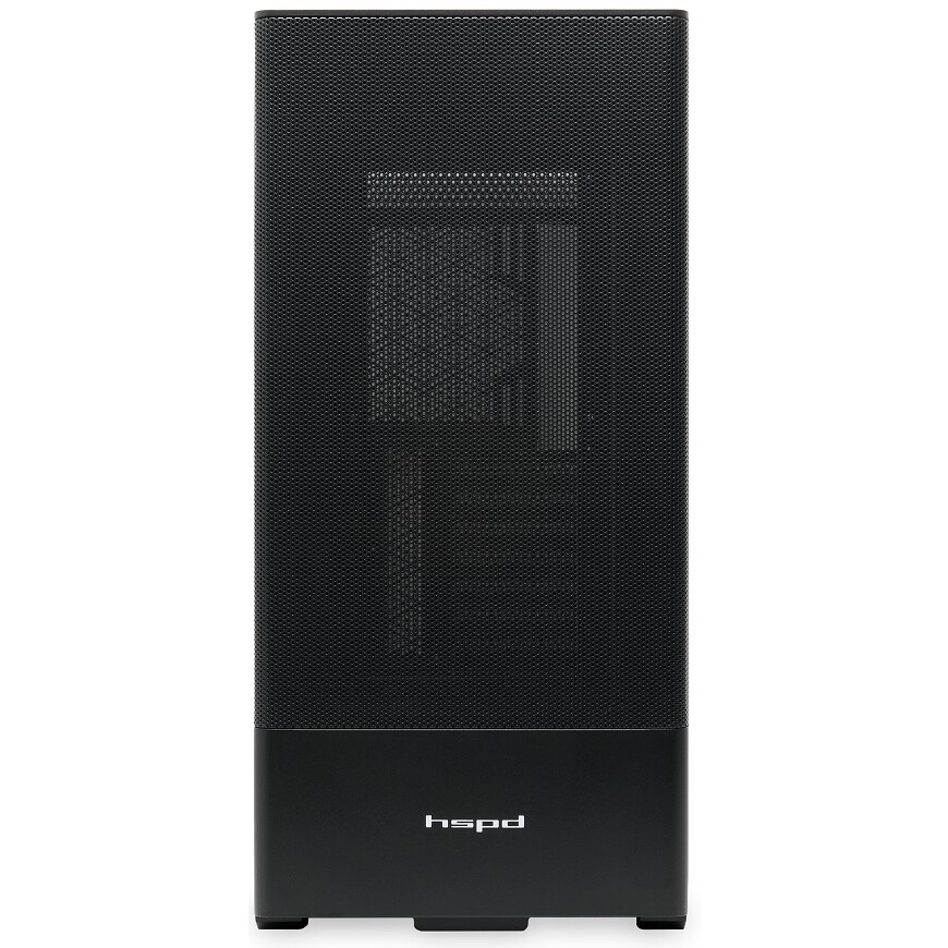 Компьютерный корпус  HSPD M510, Mesh Mid Tower, черный, TG, 0.5 SPCC, 4x120mm ARGB ATX, mATX, mITX 1