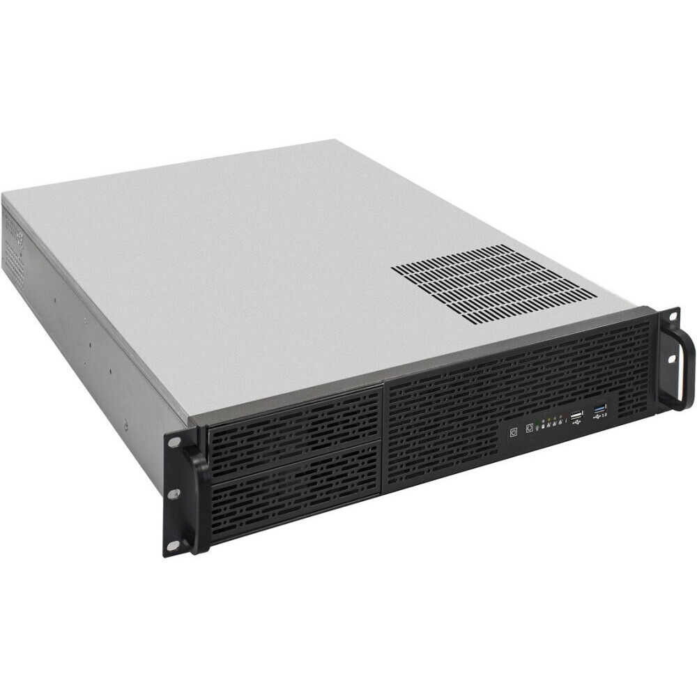 Серверный корпус Ablecom 2U chassis; ATX, Micro-ATX, Mini-ITX MBs; 2 x 3.5''hs + 2 x 3.5'' internal