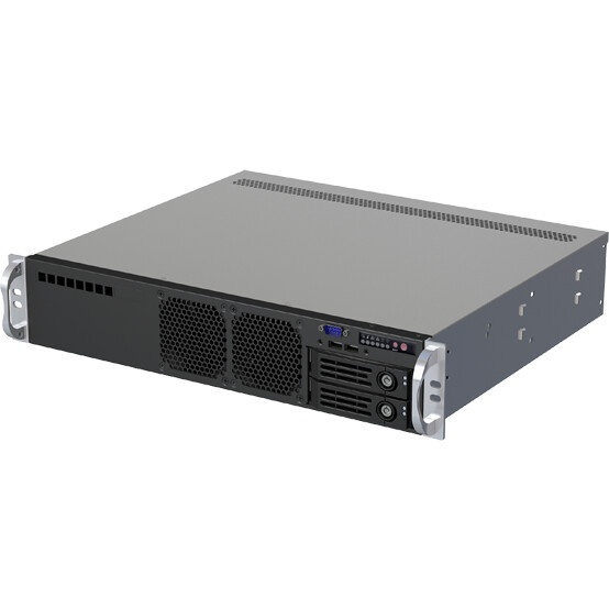 Серверный корпус Ablecom 2U chassis; ATX, Micro-ATX, Mini-ITX MBs; 2 x 3.5''hs + 2 x 3.5'' internal