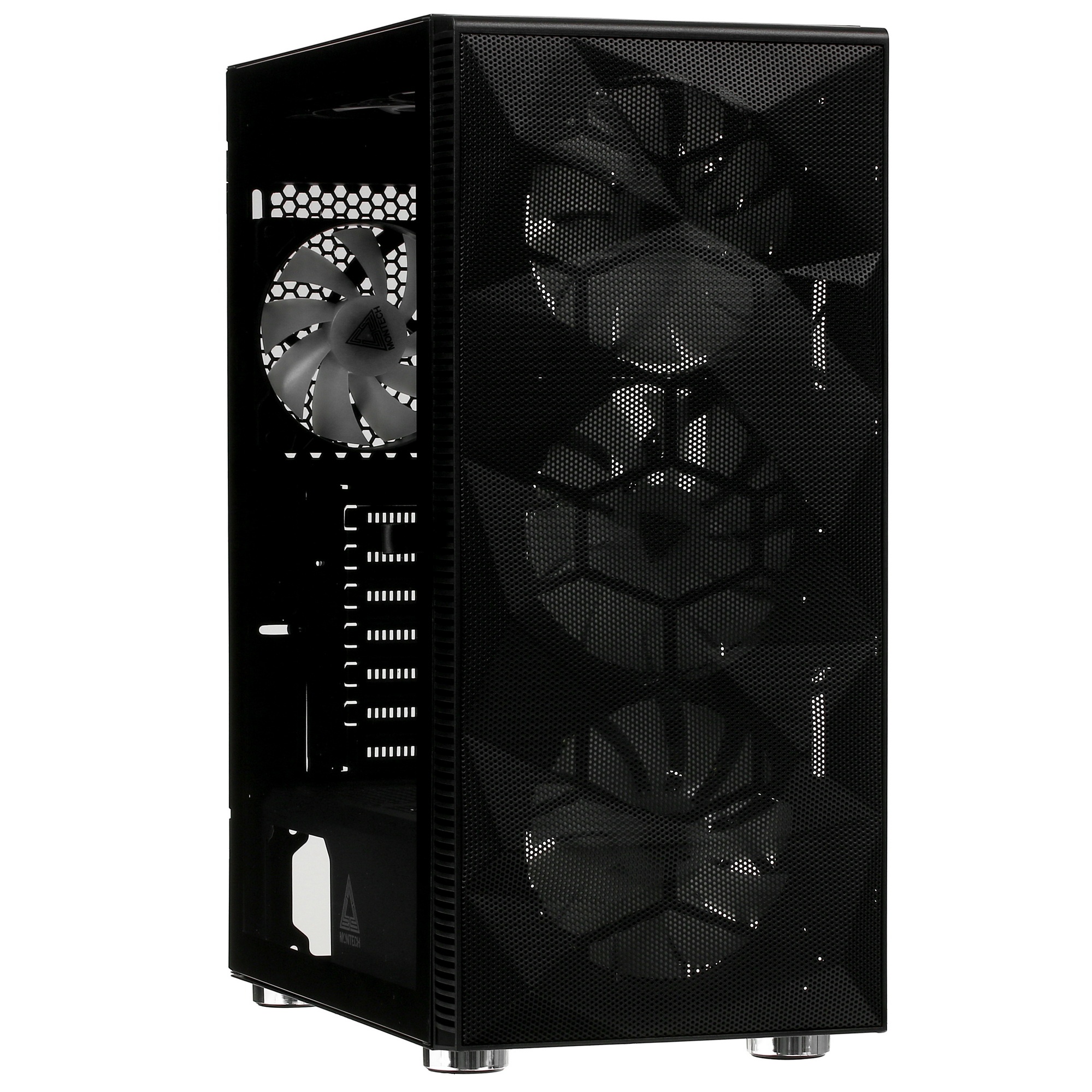 Компьютерный корпус Montech X3 MESH черный без БП ATX 6x120mm 2xUSB3.0 1xUSB3.1 audio bott PSU