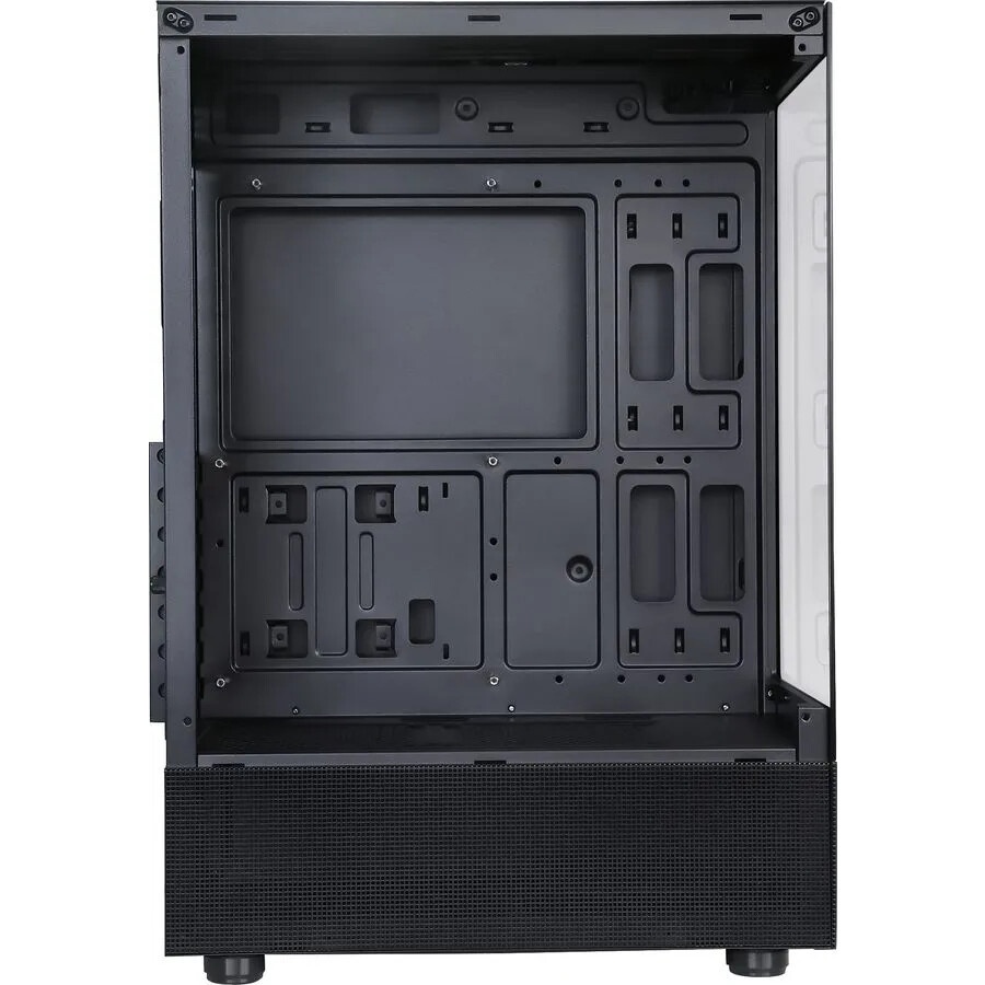 Компьютерный корпус  HSPD F510, Panoramic Mid Tower, черный, TG, 0.5 SPCC, 3x120mm ARGB ATX, mATX, m