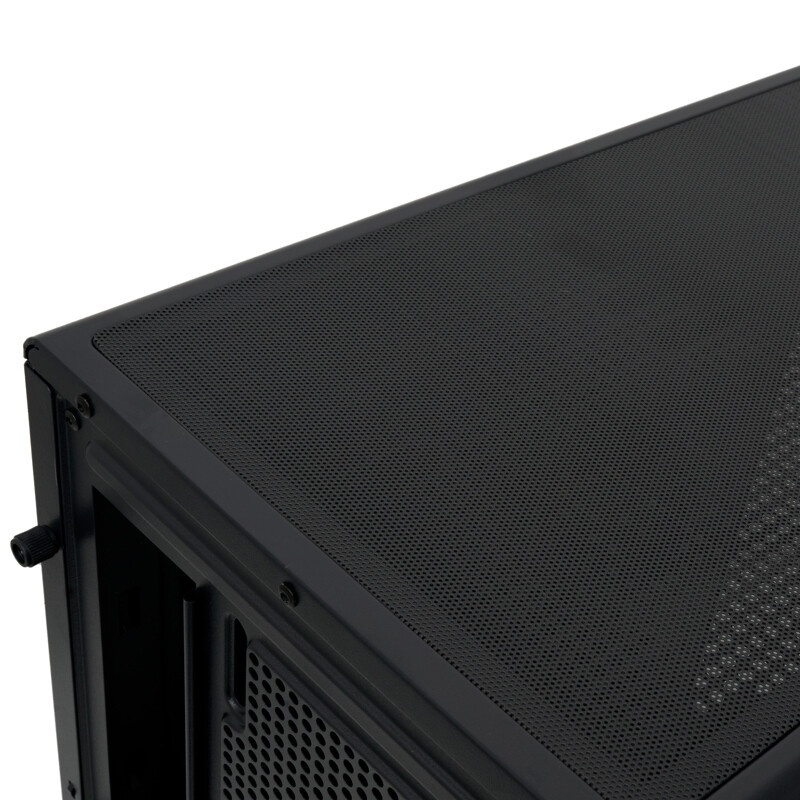Компьютерный корпус  HSPD F510, Panoramic Mid Tower, черный, TG, 0.5 SPCC, 3x120mm ARGB ATX, mATX, m