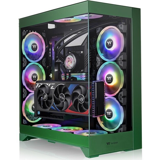 Компьютерный корпус Thermaltake CTE E660MX зеленый без БП E-ATX 13x120mm 11x140mm 2xUSB3.0 audio bot