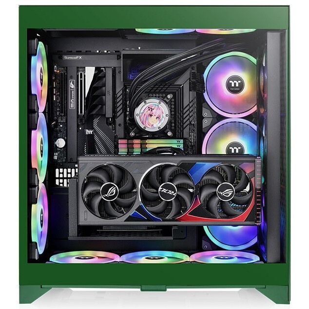 Компьютерный корпус Thermaltake CTE E660MX зеленый без БП E-ATX 13x120mm 11x140mm 2xUSB3.0 audio bot