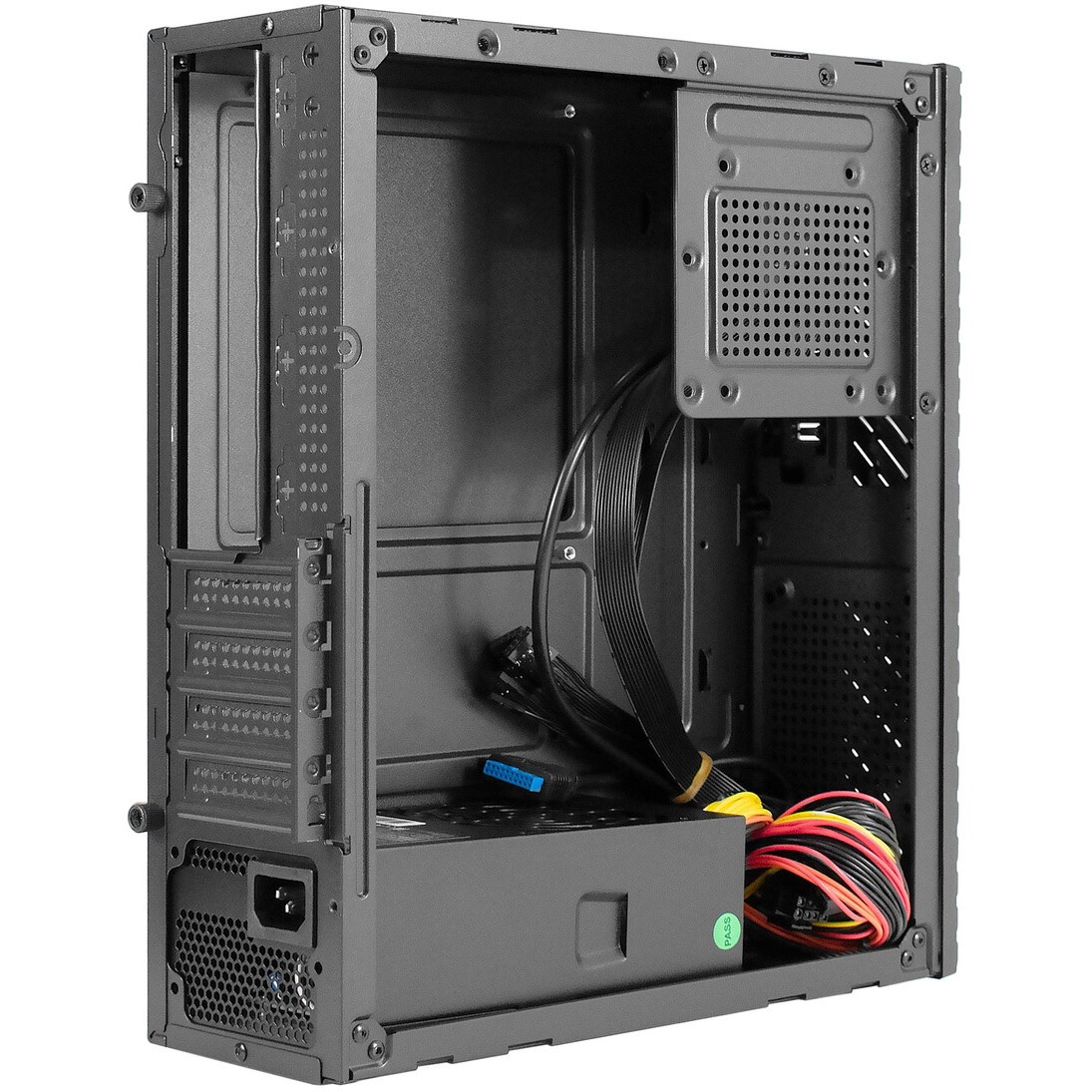 Корпус Desktop ExeGate MI-302U-300 (mATX/mini-ITX, TPS300 8см, 1*USB+1*USB3.0, HD аудио, черный)