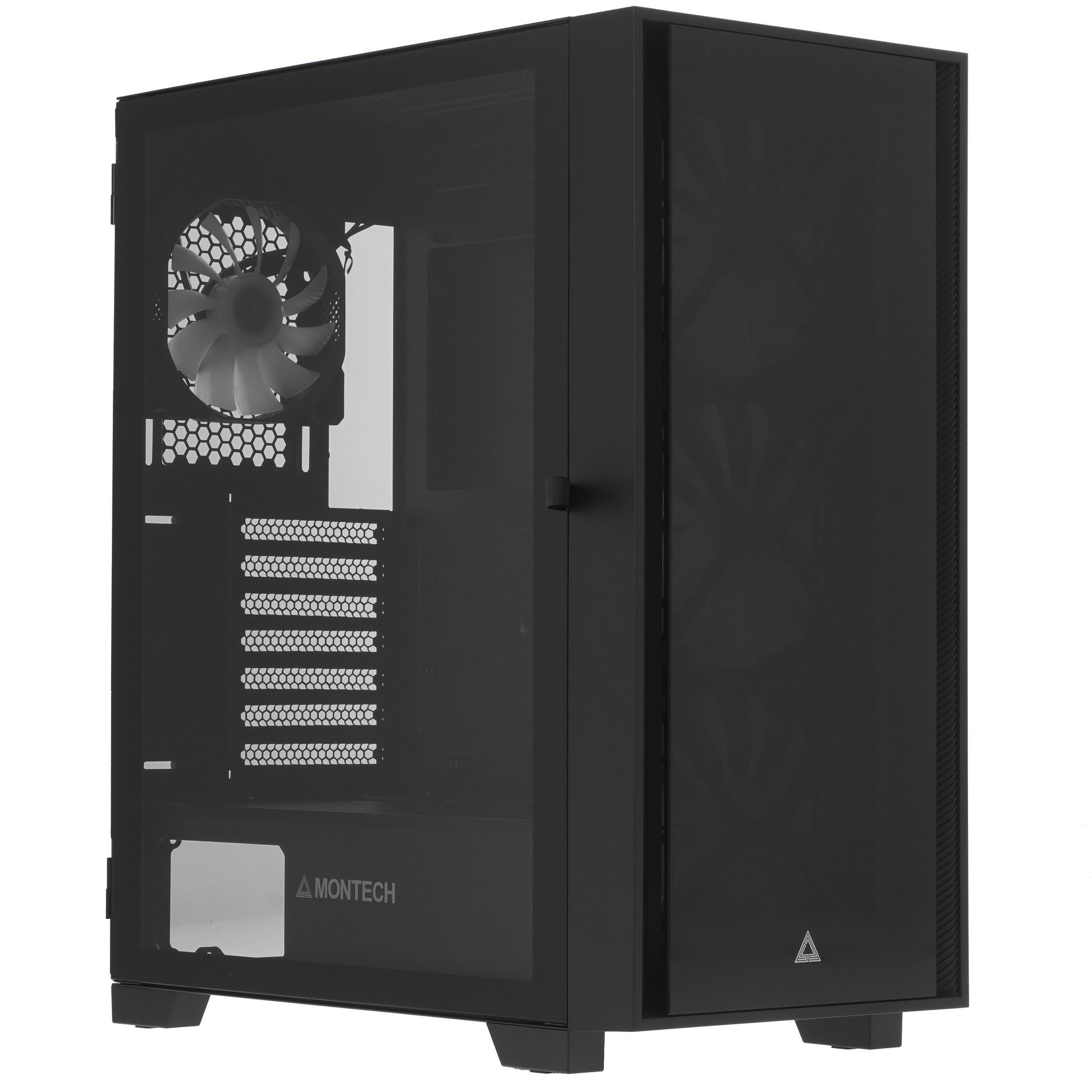Компьютерный корпус Montech AIR 1000 PREMIUM черный без БП ATX 1x120mm 3x140mm 2xUSB3.0 audio bott P