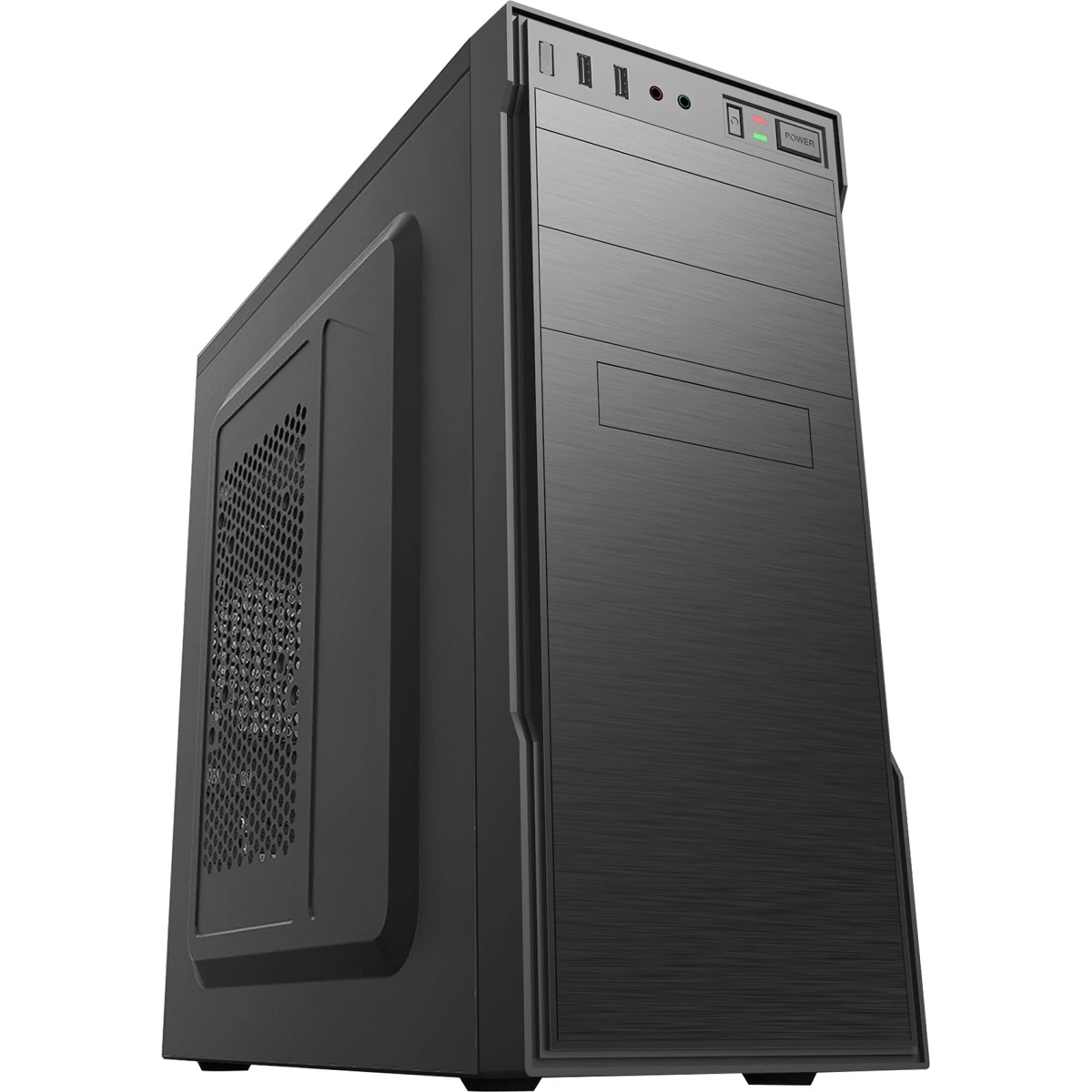 Корпус с блоком питания 450Вт./ Case Forza ATX, 450W, 1xUSB2.0+1xUSB3.0, Black, w/o FAN, 8 cm fan PS