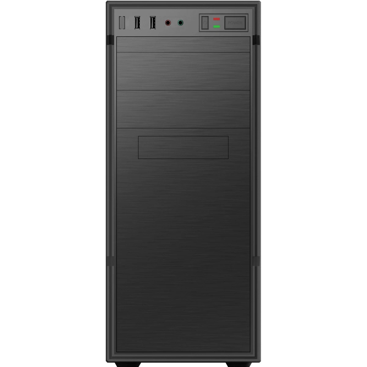 Корпус с блоком питания 450Вт./ Case Forza ATX, 450W, 1xUSB2.0+1xUSB3.0, Black, w/o FAN, 8 cm fan PS