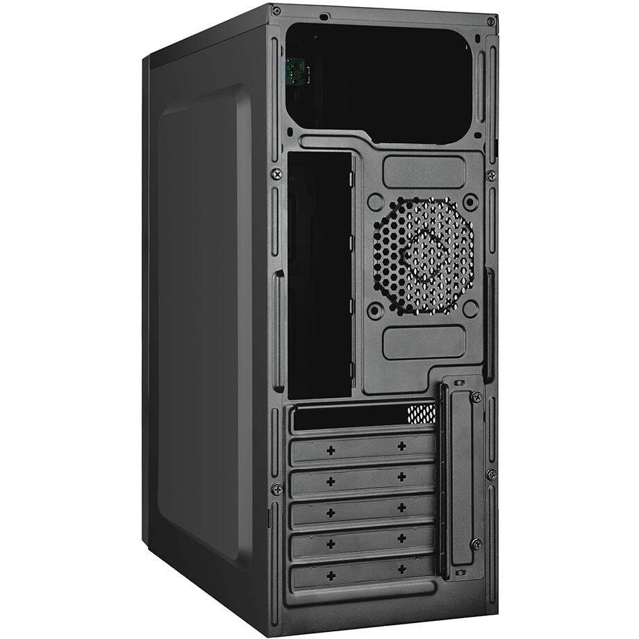Корпус без блока питания Foxline FL-302, ATX, 2x5.25EXT, 1x3.5EXT, 4x3.5INT, 2xUSB2.0, HDA, w/o FAN,