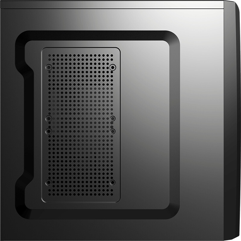 Корпус без блока питания Foxline FL-302, ATX, 2x5.25EXT, 1x3.5EXT, 4x3.5INT, 2xUSB2.0, HDA, w/o FAN,
