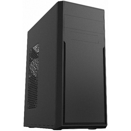 Корпус без блока питания Foxline FL-302, ATX, 2x5.25EXT, 1x3.5EXT, 4x3.5INT, 2xUSB2.0, HDA, w/o FAN,