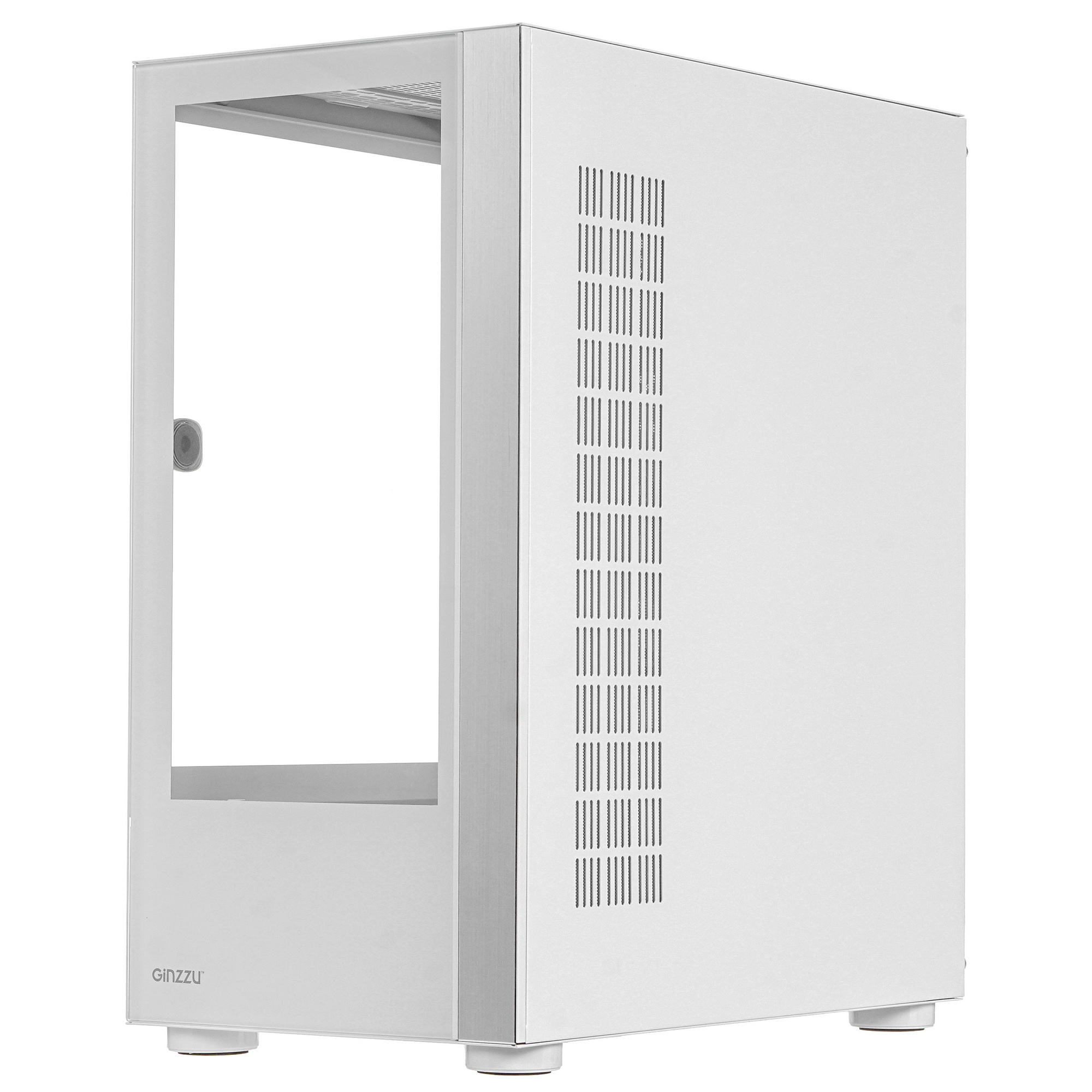 Компьютерный корпус Ginzzu GL770 FAN 12MW6 RGB*4 USB3.0 CRC10 Белый