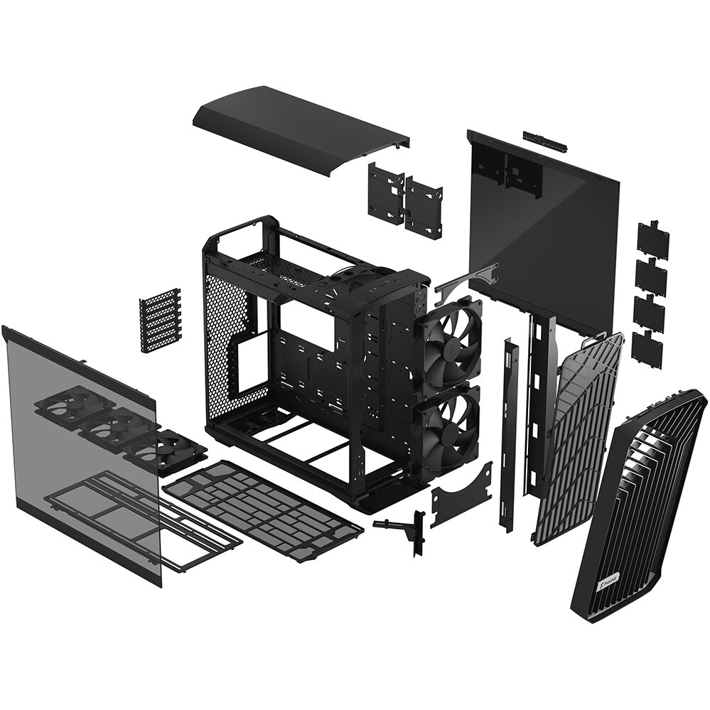 Компьютерный корпус Fractal Design Torrent Black TG Light Tint / E-ATX, TG, 2x3.5, 4x2.5, 7xPCI, 1xU
