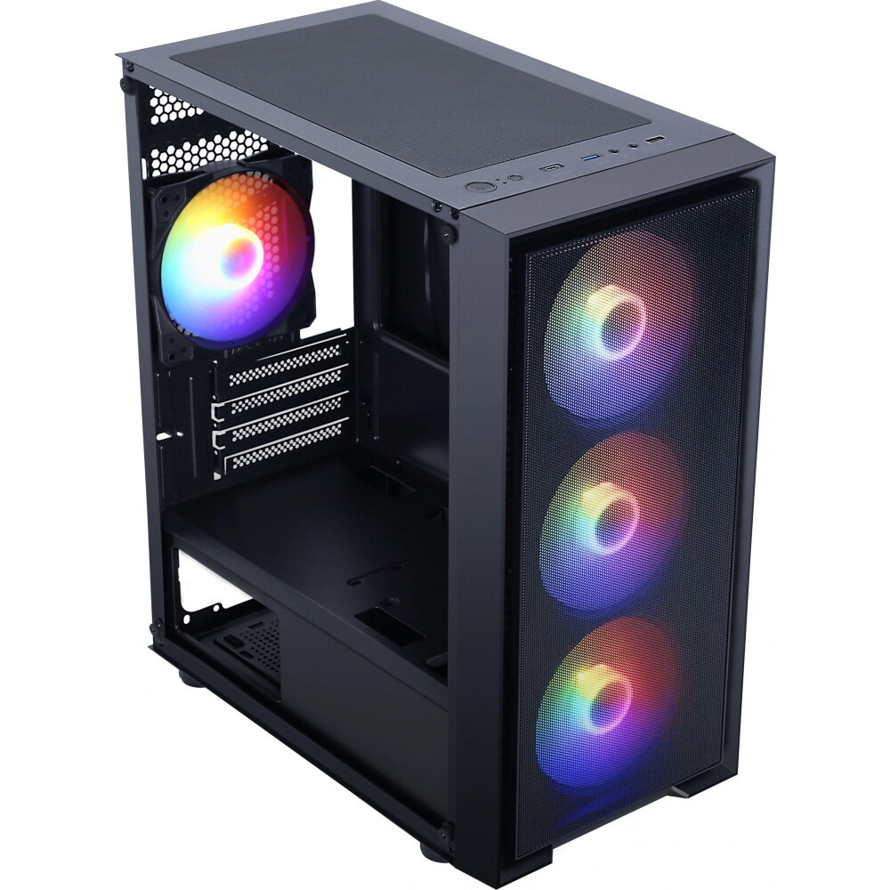 Компьютерный корпус Accord M3301 черный без БП mATX 1xUSB2.0 1xUSB3.0 1xUSB3.1 audio bott PSU