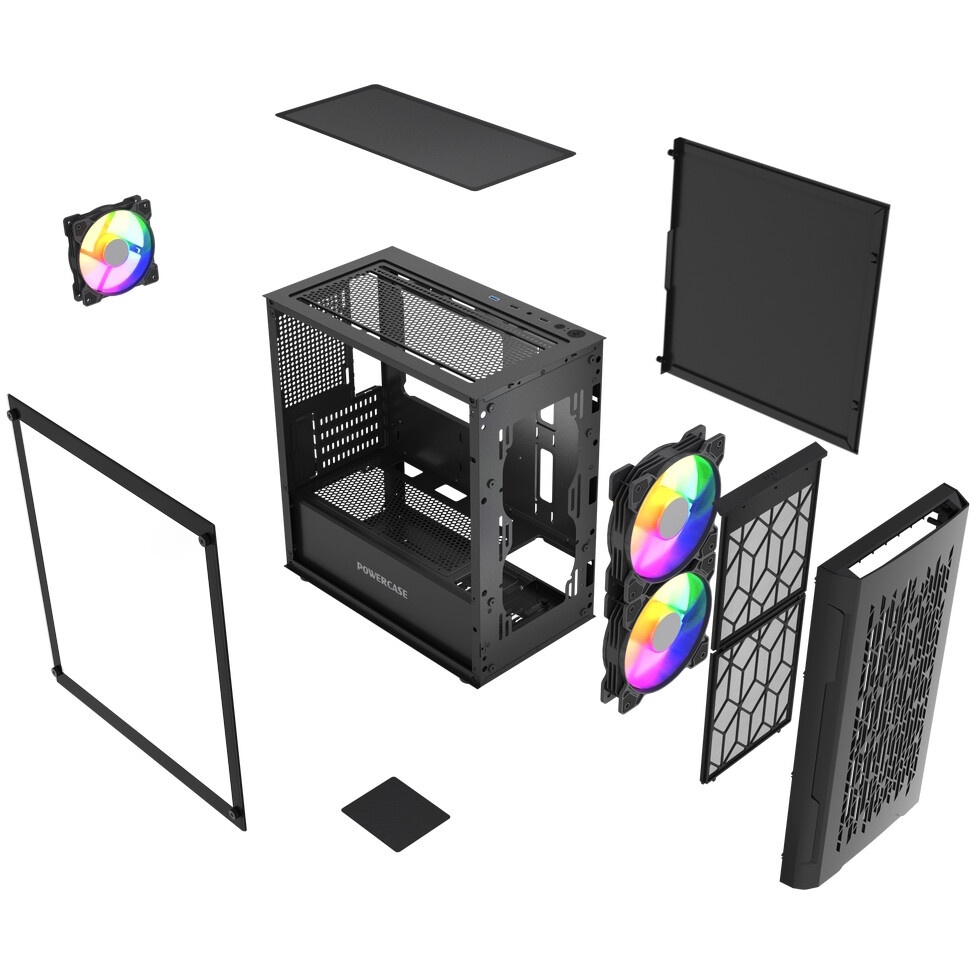 Компьютерный корпус Accord M3301 черный без БП mATX 1xUSB2.0 1xUSB3.0 1xUSB3.1 audio bott PSU