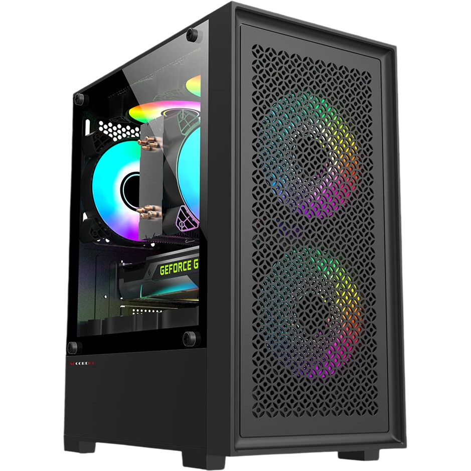 Компьютерный корпус Accord M3301 черный без БП mATX 1xUSB2.0 1xUSB3.0 1xUSB3.1 audio bott PSU