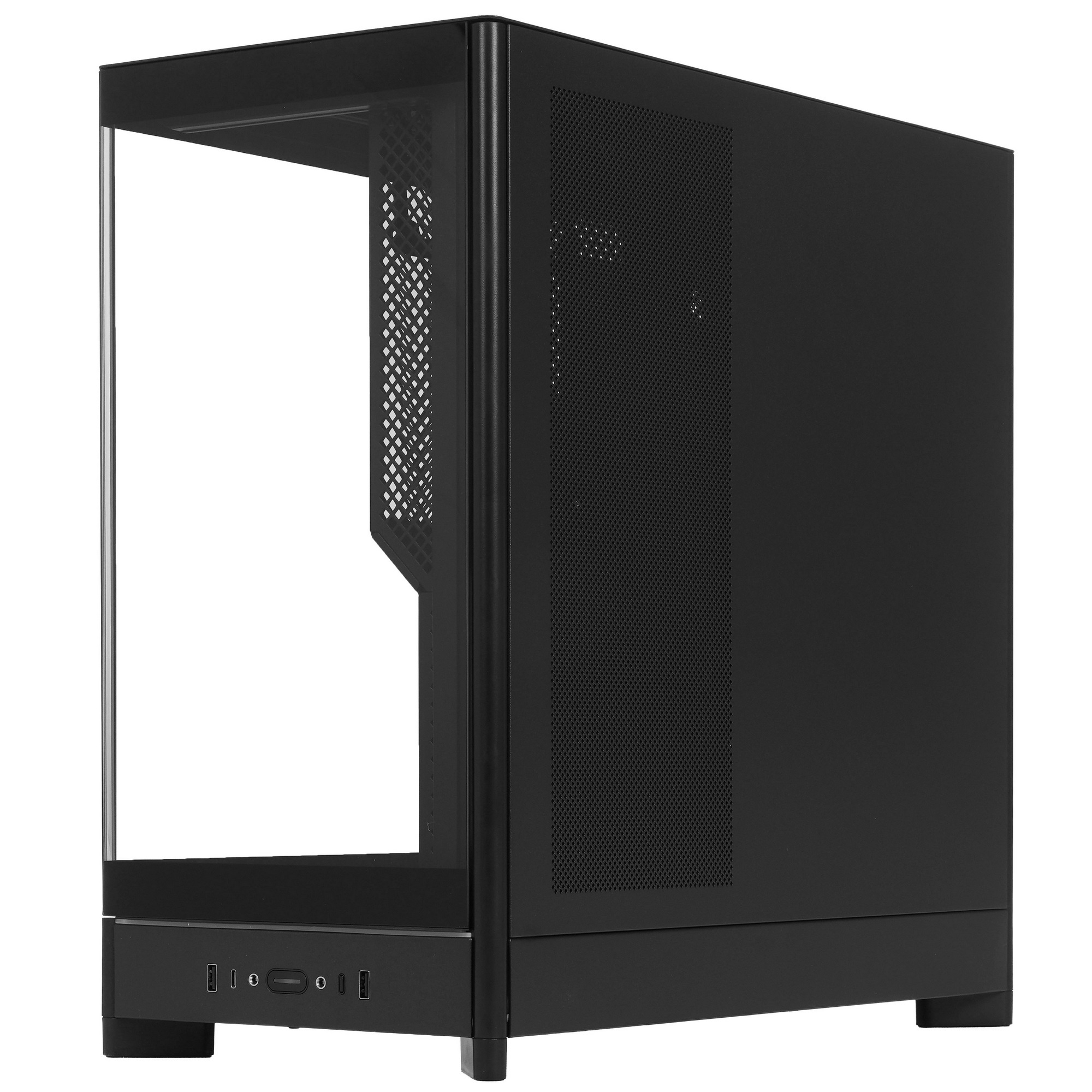Корпус Montech HS02 PRO черный без БП ATX 4x140mm 2xUSB3.0 audio bott PSU