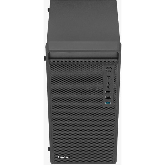 Корпус MiniTower Aerocool  / Formula CS-109-G-BK-v1 (mATX, USB3x1, USB2x2, 120mm RGB fan, без БП) (4