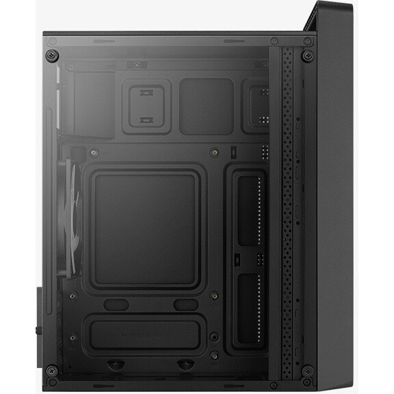 Корпус MiniTower Aerocool  / Formula CS-109-G-BK-v1 (mATX, USB3x1, USB2x2, 120mm RGB fan, без БП) (4