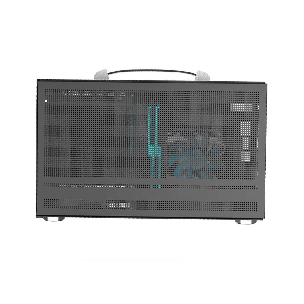 Корпус без блока питания PCCooler I100 PRO MESH GY, Mesh Compact, серый, SPCC, no fans ITX 60/300/SF