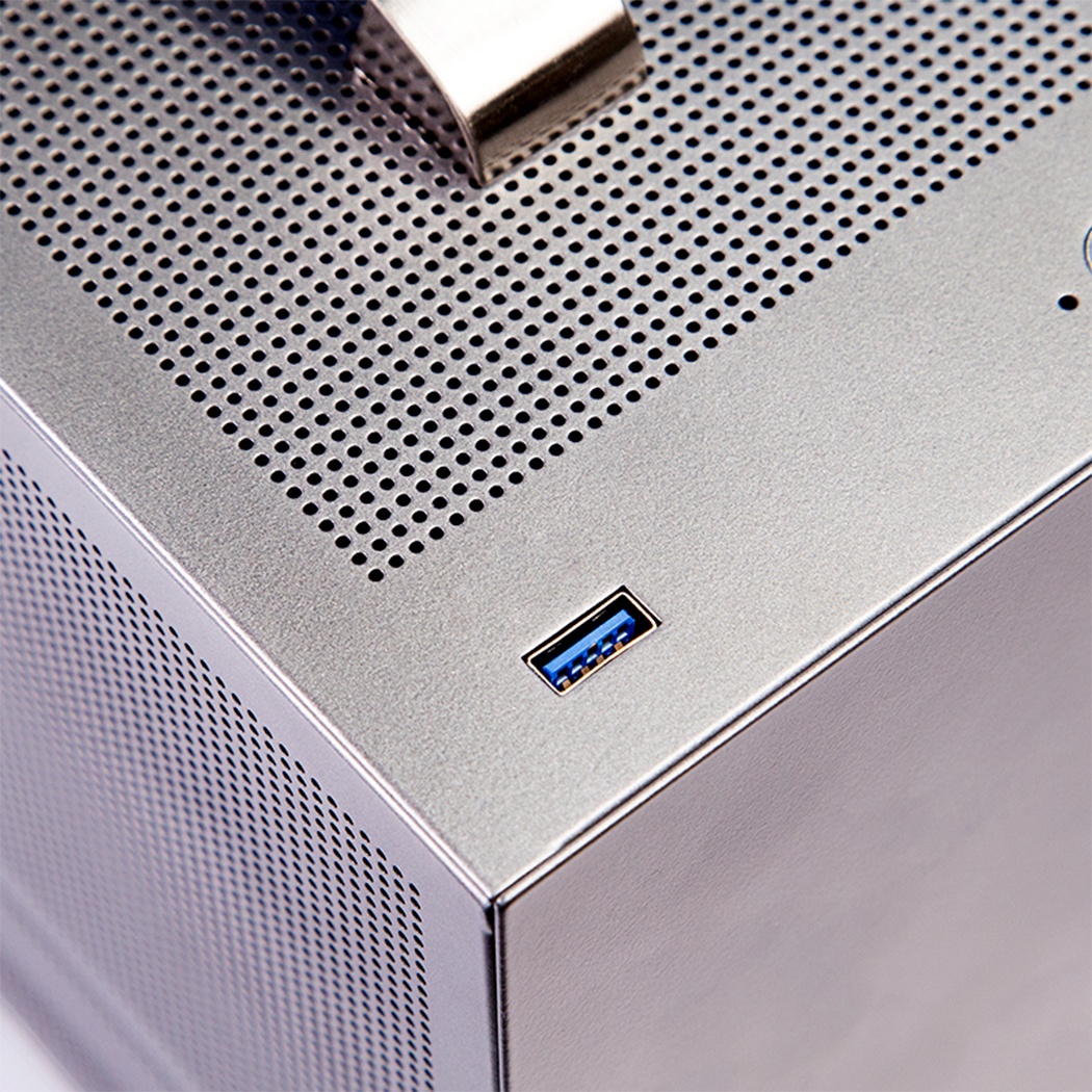 Корпус без блока питания PCCooler I100 PRO MESH GY, Mesh Compact, серый, SPCC, no fans ITX 60/300/SF