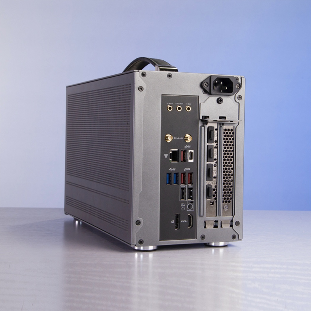 Корпус без блока питания PCCooler I100 PRO MESH GY, Mesh Compact, серый, SPCC, no fans ITX 60/300/SF
