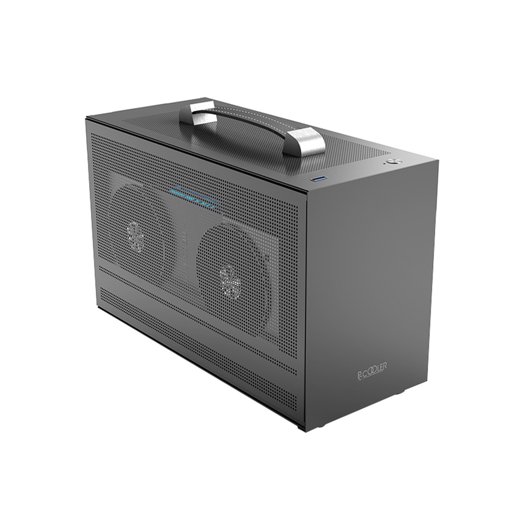 Корпус без блока питания PCCooler I100 PRO MESH GY, Mesh Compact, серый, SPCC, no fans ITX 60/300/SF