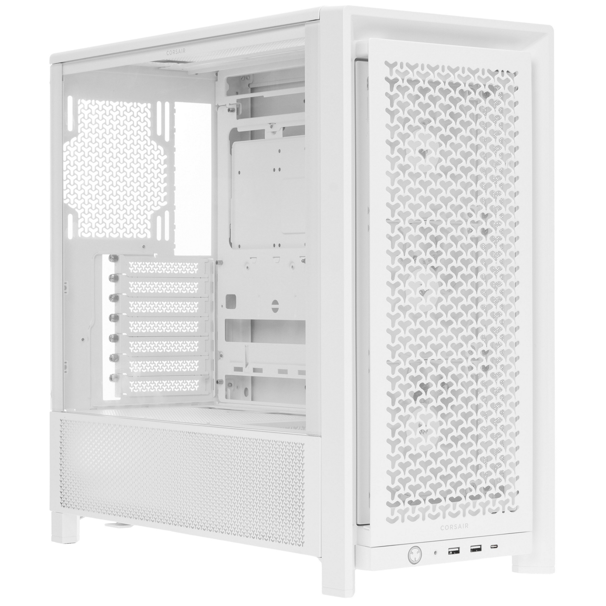 Корпус без блока питания Corsair Frame 4000D RS ARGB, Midi-Tower, TG, 3x120mm ARGB, 2xUSB-A 3.2, 1xU