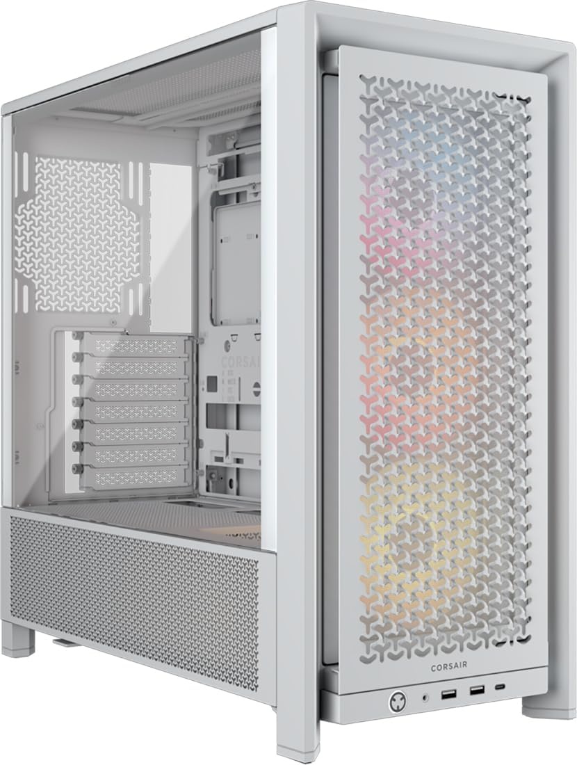 Корпус без блока питания Corsair Frame 4000D RS ARGB, Midi-Tower, TG, 3x120mm ARGB, 2xUSB-A 3.2, 1xU