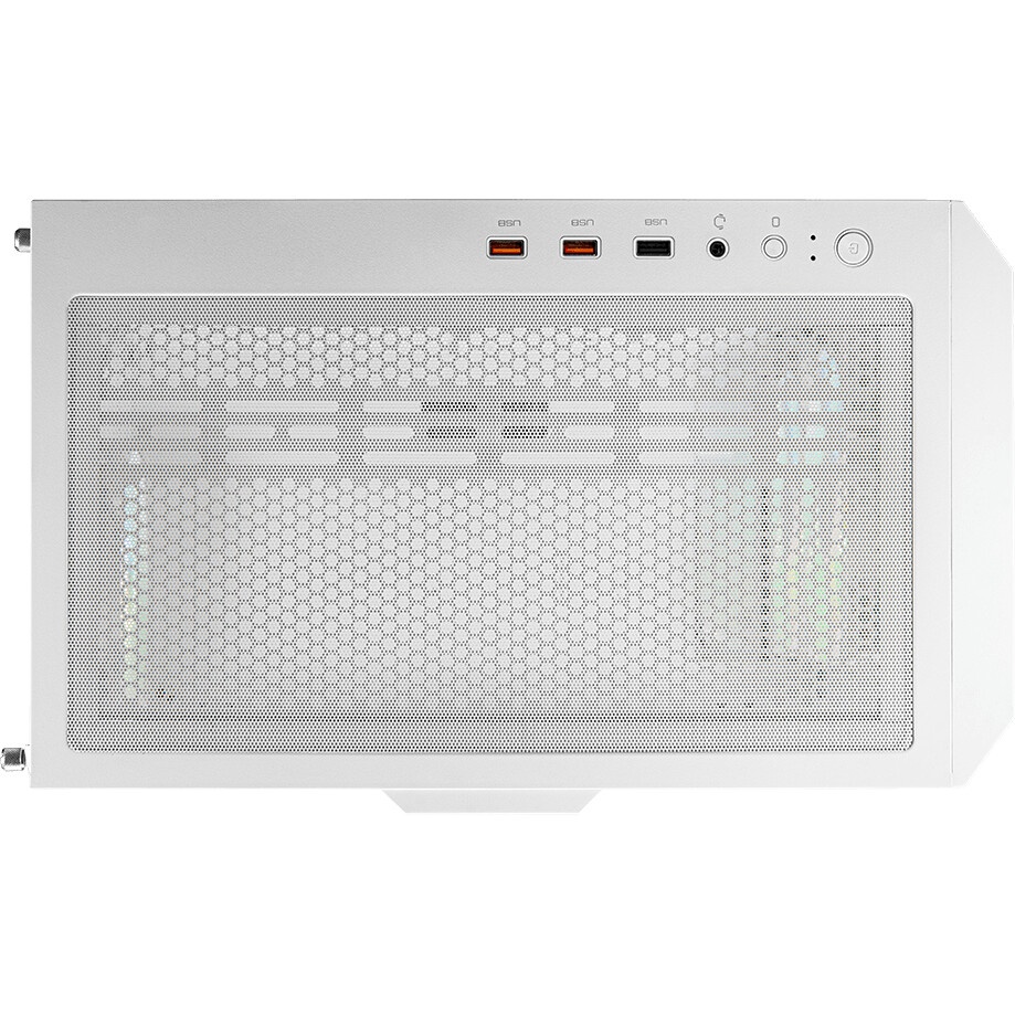 Компьютерный корпус  HSPD M510, Mesh Mid Tower, белый, TG, 0.5 SPCC, 4x120mm ARGB ATX, mATX, mITX 18