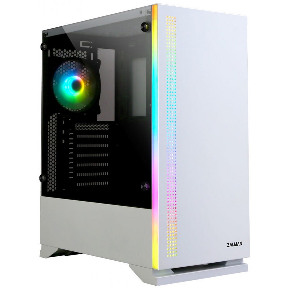 Компьютерный корпус  HSPD M510, Mesh Mid Tower, белый, TG, 0.5 SPCC, 4x120mm ARGB ATX, mATX, mITX 18